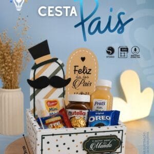 Arquivo de Corte Cesta de Café da Dia dos Pais