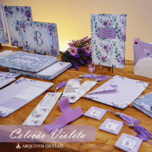 Coleção Violeta - Combo 103 Arquivos – Capas, Álbum, Devocional, Blocos, Planejadores, Papel Carta, Marca Páginas...