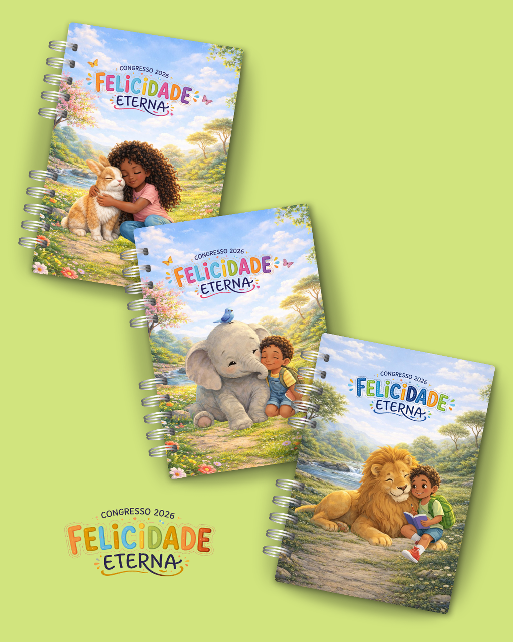 caderno infantil congresso felicidade eterna