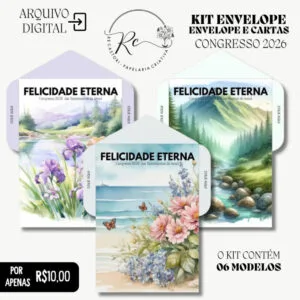 Arquivo Envelope e Carta A4 Congresso Felicidade Eterna 2026