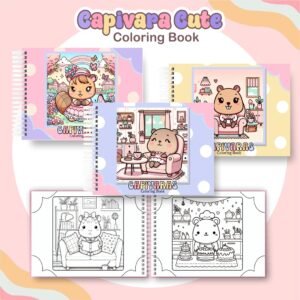 Livro de Colorir Capivara Menina