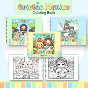 Livro de Colorir Cristão Menino