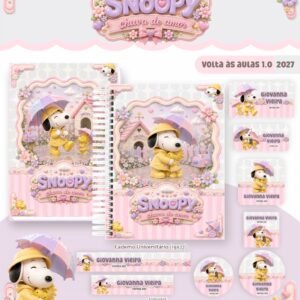 Combo Escolar Snoopy - Volta às Aulas 2027
