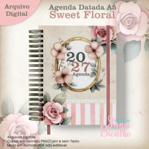 Combo Agendas 2027 A5 Sweet Floral | Datada