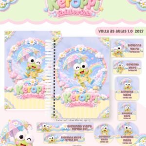 Combo Escolar Keroppi - Volta às Aulas 2027