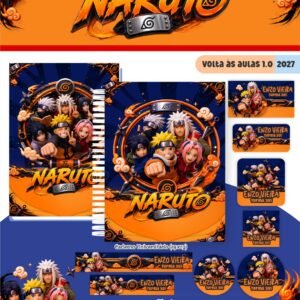 Combo Escolar Naruto - Volta às Aulas 2027