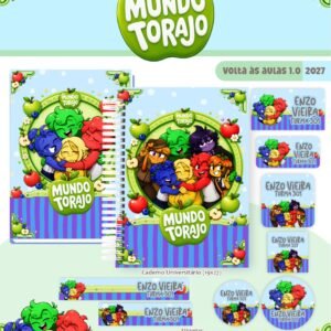 Combo Escolar Mundo Torajo - Volta às Aulas 2027