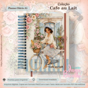 Planner Diário A5 Coleção Cafe au Lait