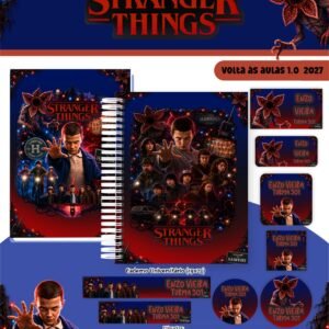 Combo Escolar Stranger Things - Volta às Aulas 2027