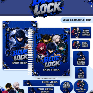Combo Escolar Blue Lock - Volta às Aulas 2027