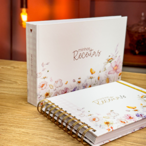 Caderno de Receitas Floral - Estúdio G19