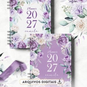 Arquivo Planner 2027 Coleção Violeta (Bicho Papel)