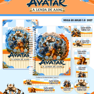Combo Escolar Avatar - Volta às Aulas 2027