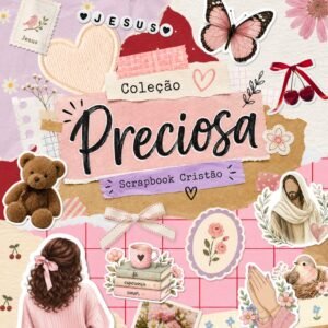 Kit Digital | Coleção PRECIOSA | Scrapbook Cristão