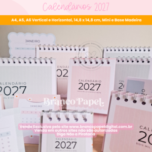 Calendários 2027 (Branco Papel)