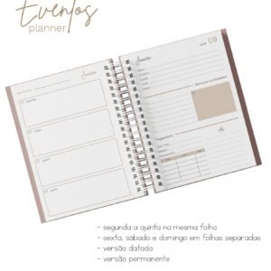 Planner Eventos - Datado 2027 e Permanente - Arquivo Digital
