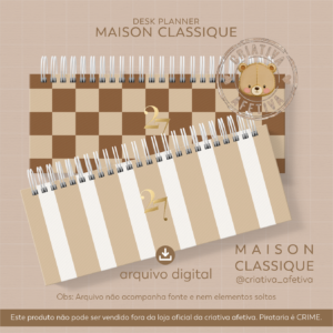 Desk Planner 27 x 10,5 – Maison Classique 2027