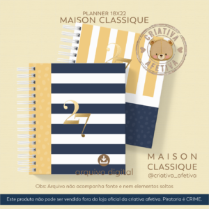 Planner 18×22 – Maison Classique 2027