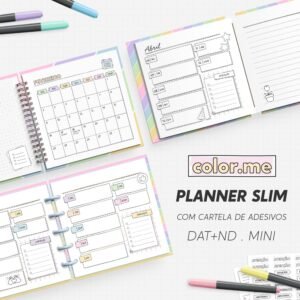 Planner Slim Mini 2027 Color.me (Nilmara)